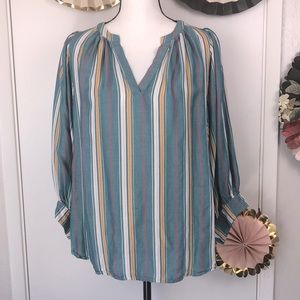 Maeve Anthropologie Striped Blouse Size 1X